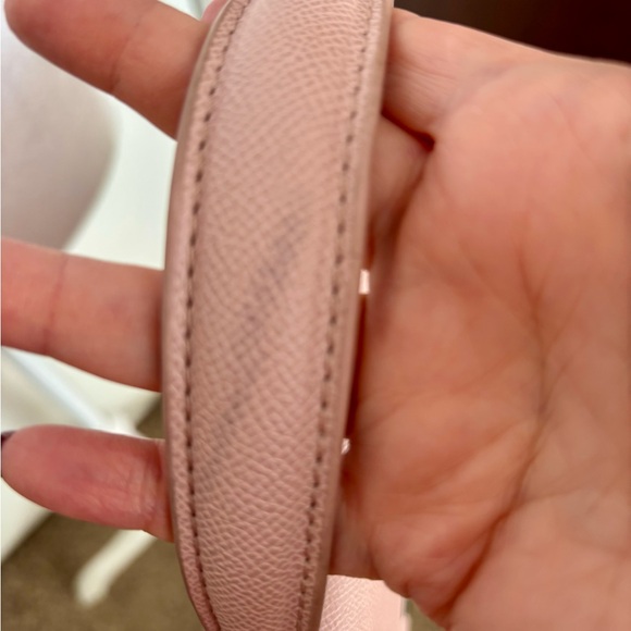 Badgley Mischka Blush Pink Studded Satchel Top Handle Crossbody Bag - Picture 5 of 7